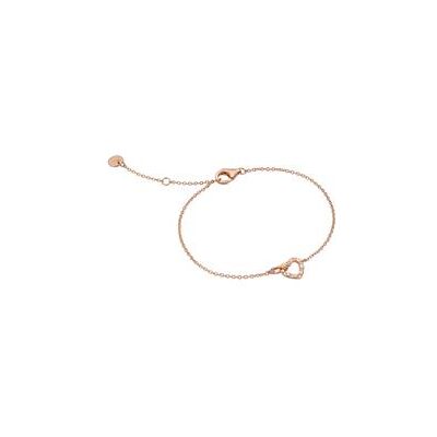 Esprit Herzarmband aus rosévergoldetem 925er Silber, Zirkonia Esprit Herzarmband aus rosévergoldetem 925er Silber, Zirkonia