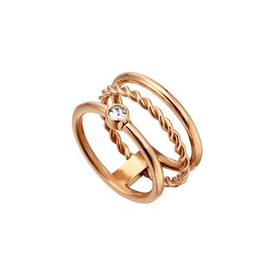 Esprit Ring Loris Edelstahl rosévergoldet Zirkonia Esprit Ring Loris Edelstahl rosévergoldet Zirkonia