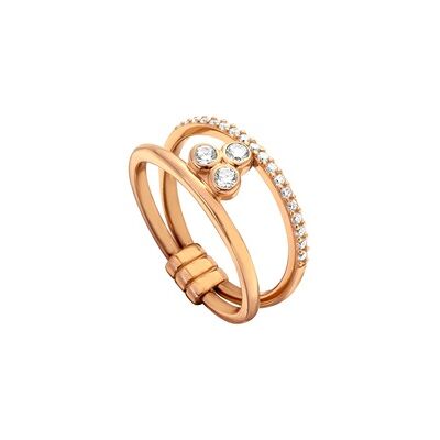 Esprit Twin Ring Play 925er Silber rosévergoldet Esprit Twin Ring Play 925er Silber rosévergoldet