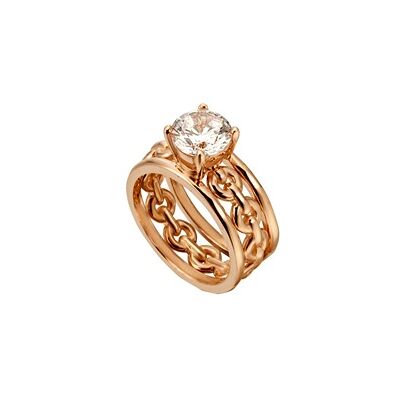 Esprit Ringset Ann 925er Silber rosévergoldet Zirkonia Esprit Ringset Ann 925er Silber rosévergoldet Zirkonia