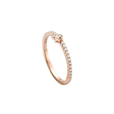 Esprit Ring für Damen aus 925er Silber, rosé mit Zirkonia Esprit Ring für Damen aus 925er Silber, rosé mit Zirkonia
