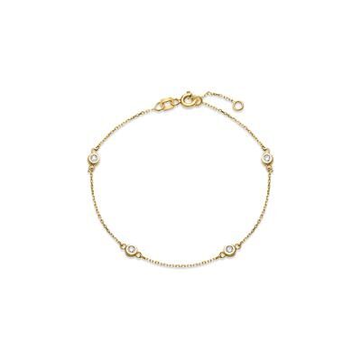 Unique Armband für Damen aus 375er Gold mit Zirkonia Unique Armband für Damen aus 375er Gold mit Zirkonia