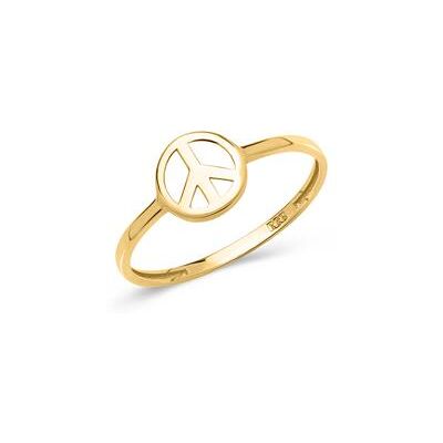 Unique Ring Peacezeichen 333er Gelbgold Unique Ring Peacezeichen 333er Gelbgold