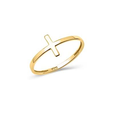 Unique Ring in Kreuzform 333er Gelbgold Unique Ring in Kreuzform 333er Gelbgold