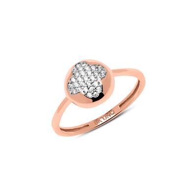 Unique Damen Ring aus 333er Roségold mit Zirkonia Unique Damen Ring aus 333er Roségold mit Zirkonia