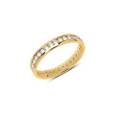 Unique Eternity-Ring aus 8K Gold mit Zirkoniasteinen Unique Eternity-Ring aus 8K Gold mit Zirkoniasteinen
