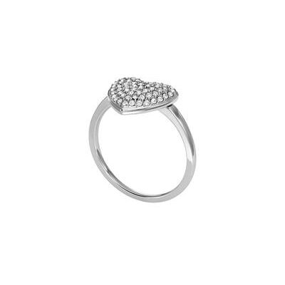 Fossil Sadie Glitz Heart Ring aus Edelstahl mit Kristallen Fossil Sadie Glitz Heart Ring aus Edelstahl mit Kristallen