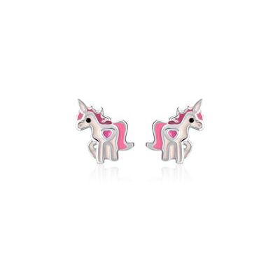 Unique Einhorn Ohrstecker für Mädchen aus 925er Silber Unique Einhorn Ohrstecker für Mädchen aus 925er Silber