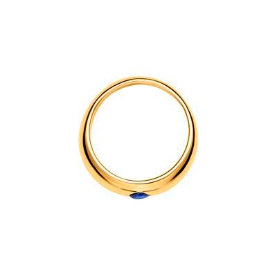 Unique Polierter 333er Gelbgold Taufring mit Saphir Unique Polierter 333er Gelbgold Taufring mit Saphir