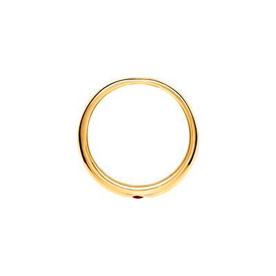 Unique 333er Gelbgold Taufring poliert mit Rubin Unique 333er Gelbgold Taufring poliert mit Rubin
