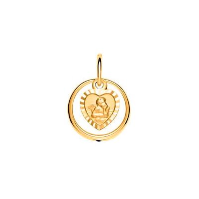 Unique Taufring 333er Gold Saphir Engelsanhänger Unique Taufring 333er Gold Saphir Engelsanhänger