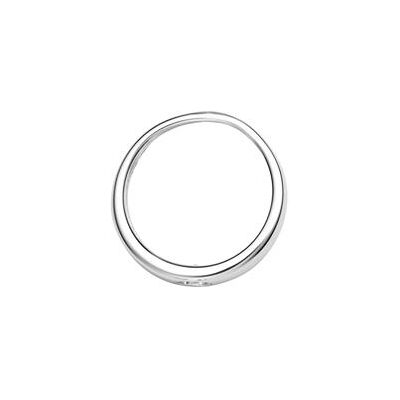 Unique Polierter Silber Taufring mit Zirkonia Unique Polierter Silber Taufring mit Zirkonia