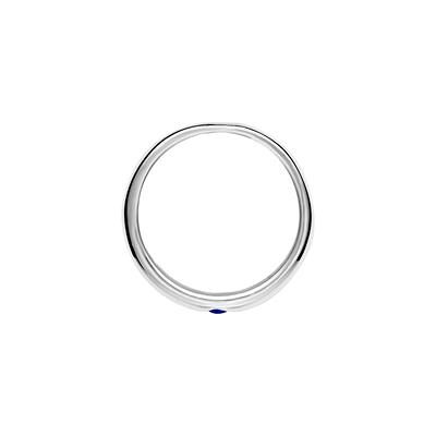 Unique Taufring 925 Silber poliert mit Saphir Unique Taufring 925 Silber poliert mit Saphir