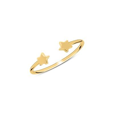 lanii Sternen Ring aus vergoldetem 925er Silber lanii Sternen Ring aus vergoldetem 925er Silber