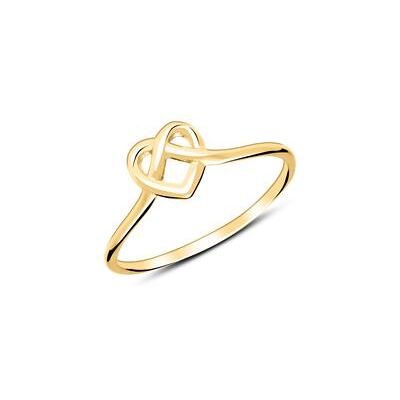 lanii Herzring aus vergoldetem Sterlingsilber lanii Herzring aus vergoldetem Sterlingsilber