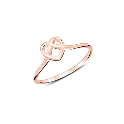 lanii Ring Herz aus rosévergoldetem Sterlingsilber lanii Ring Herz aus rosévergoldetem Sterlingsilber
