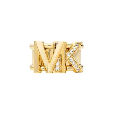 Michael Kors Ring für Damen aus vergoldetem Messing mit Zirkonia Michael Kors Ring für Damen aus vergoldetem Messing mit Zirkonia