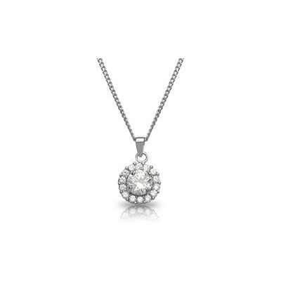 Unique Kette runder Anhänger transparent Modeschmuck Unique Kette runder Anhänger transparent Modeschmuck