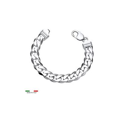 Unique 925 Silberarmband: Panzerarmband Silber 12mm Unique 925 Silberarmband: Panzerarmband Silber 12mm
