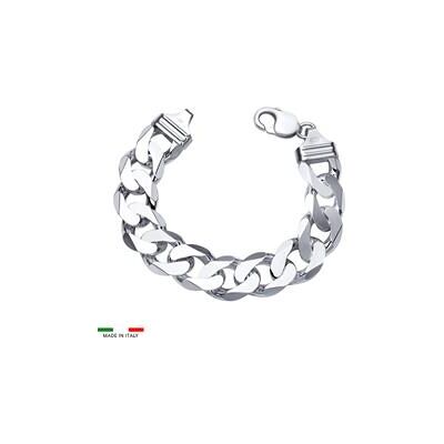 Unique 925 Silberarmband: Panzerarmband Silber 17mm Unique 925 Silberarmband: Panzerarmband Silber 17mm