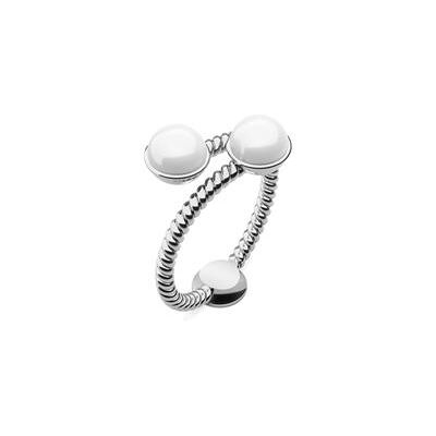 Paul Hewitt Ring Rope Pearl für Damen aus Edelstahl mit Perlen Paul Hewitt Ring Rope Pearl für Damen aus Edelstahl mit Perlen