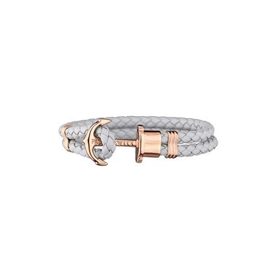 Paul Hewitt Phrep Leder Armband Grau mit Rosé Paul Hewitt Phrep Leder Armband Grau mit Rosé