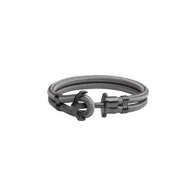 Paul Hewitt Zweireihiges Phrep Armband aus Nylon, grau Paul Hewitt Zweireihiges Phrep Armband aus Nylon, grau