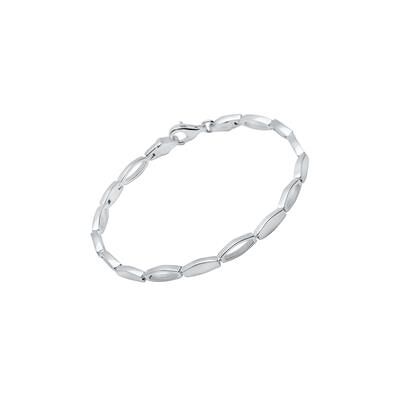 Unique Modernes Armband 925 Silber glänzend matt Unique Modernes Armband 925 Silber glänzend matt