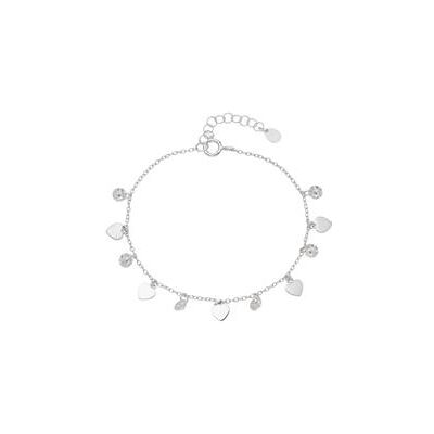 Unique Armband Herzen aus 925er Silber mit Zirkonia Unique Armband Herzen aus 925er Silber mit Zirkonia