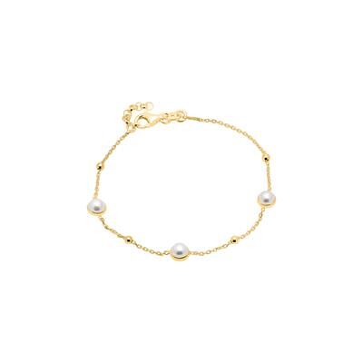 Unique Armband aus vergoldetem 925er Silber mit Perlen Unique Armband aus vergoldetem 925er Silber mit Perlen