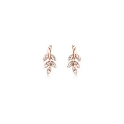 Unique Damen Ohrstecker aus Sterlingsilber, rosé mit Zirkonia Unique Damen Ohrstecker aus Sterlingsilber, rosé mit Zirkonia