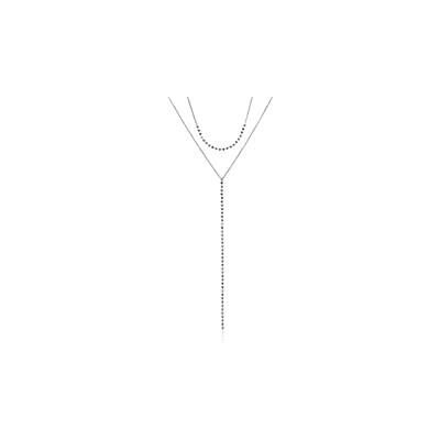 Unique Kette aus 925er Silber zweireihig Unique Kette aus 925er Silber zweireihig