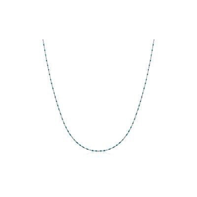 Unique Kette aus Sterlingsilber und türkiser Emaille Unique Kette aus Sterlingsilber und türkiser Emaille