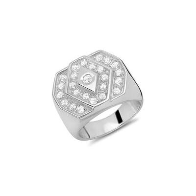 Unique Moderner Ring 925 Silber mit vielen Zirkonia Unique Moderner Ring 925 Silber mit vielen Zirkonia