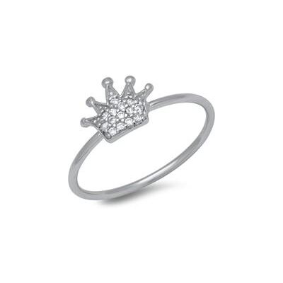 Unique 925 Silberring Krone Zirkonia Unique 925 Silberring Krone Zirkonia