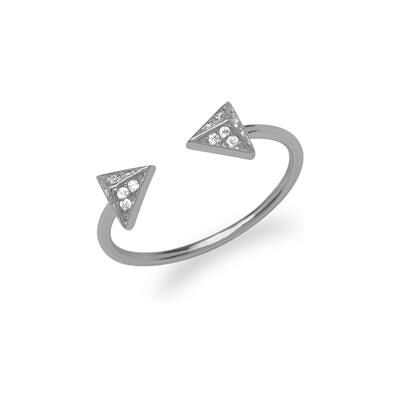 Unique Extravaganter Ring Pyramiden 925er Silber Unique Extravaganter Ring Pyramiden 925er Silber