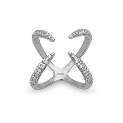 Unique Zirkoniabesetzter Xing 925er Silber Unique Zirkoniabesetzter Xing 925er Silber