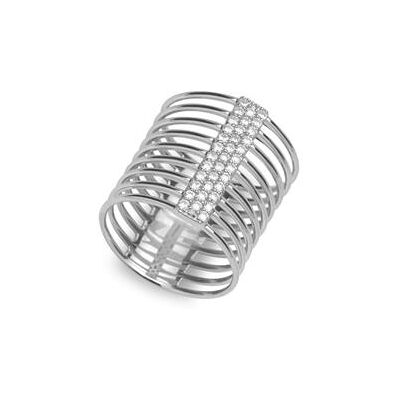 Unique Extravaganter Multiring Zirkonia 925er Silber Unique Extravaganter Multiring Zirkonia 925er Silber
