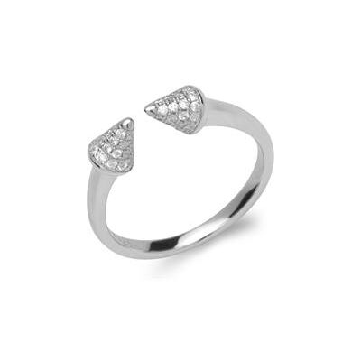 Unique Ring kegelförmige Zierelemente 925er Sterling Unique Ring kegelförmige Zierelemente 925er Sterling