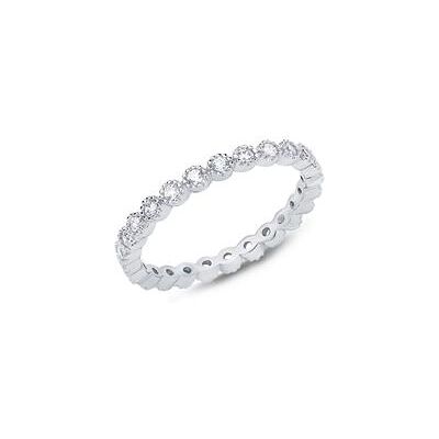 Unique Eternity Ring aus 925er Silber mit Zirkonia Unique Eternity Ring aus 925er Silber mit Zirkonia