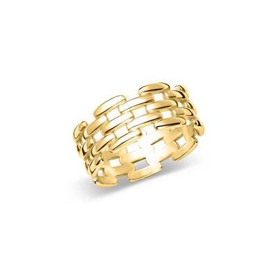 Unique Damenring aus Sterlingsilber, IP Gold Unique Damenring aus Sterlingsilber, IP Gold