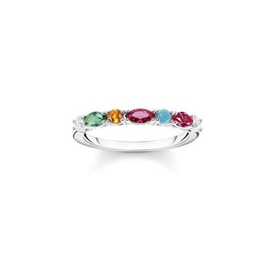 Thomas Sabo Silberring für Damen mit Steinbesatz Thomas Sabo Silberring für Damen mit Steinbesatz