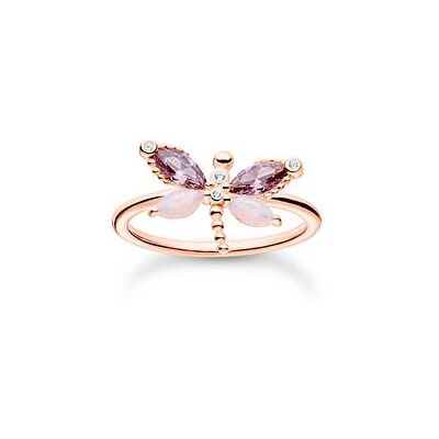 Thomas Sabo Roségoldener Ring aus Sterlingsilber mit Libelle Thomas Sabo Roségoldener Ring aus Sterlingsilber mit Libelle