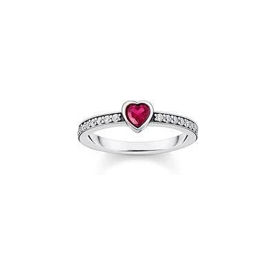 Thomas Sabo Damen Solitärring aus Sterlingsilber mit Zirkonia Thomas Sabo Damen Solitärring aus Sterlingsilber mit Zirkonia