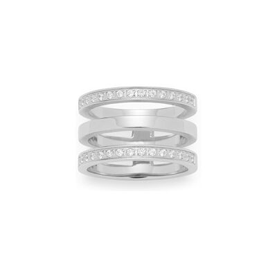 Leonardo Minimo-Ring Edelstahl Glaskristalle Leonardo Minimo-Ring Edelstahl Glaskristalle