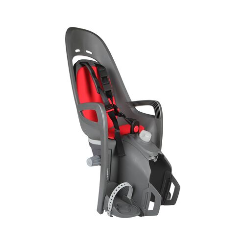 hamax Fahrradsitz Zenith Relax mit Gepäckträger Adapter Grau/Rot