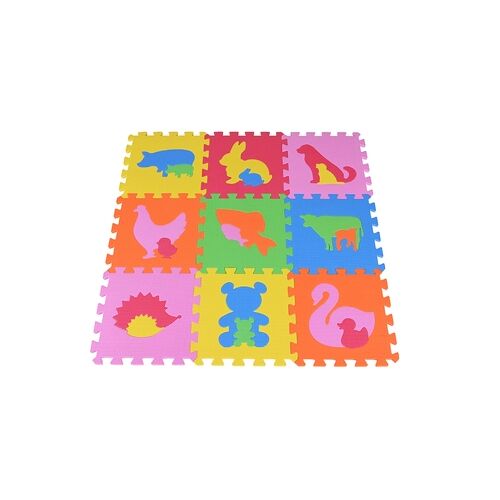 knorr toys® Puzzlematten Geo Formen 10 tlg. - bunt