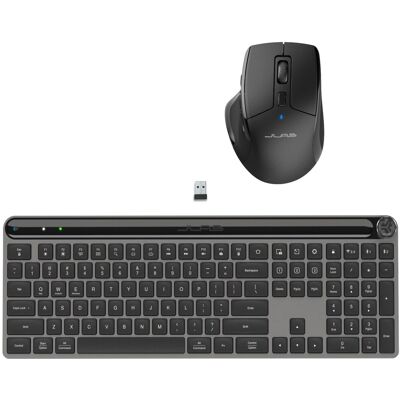 JLab Marke Epic Bluetooth Tastatur und Maus Set - Moderner Ergonomischer Stil JLab Marke Epic Bluetooth Tastatur und Maus Set - Moderner Ergonomischer Stil