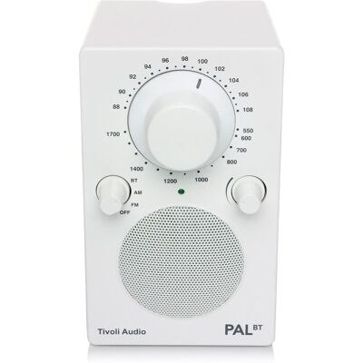 Tivoli Audio PAL BT Kofferradio hochglanz weiß Tivoli Audio PAL BT Kofferradio hochglanz weiß