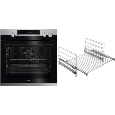 AEG EUR57VA2 Einbaubackofen bestehend aus BSS57606BM + TR2LFV edelstahl/cleansteel AEG EUR57VA2 Einbaubackofen bestehend aus BSS57606BM + TR2LFV edelstahl/cleansteel
